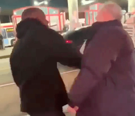old man slap