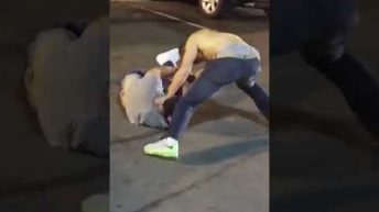 drunk guy knockout in street fig