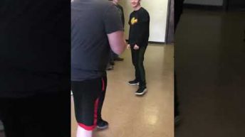 hallway school fight