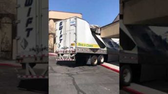 bad driver trashes trailer