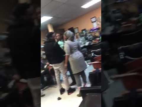 fight in african salon after wom