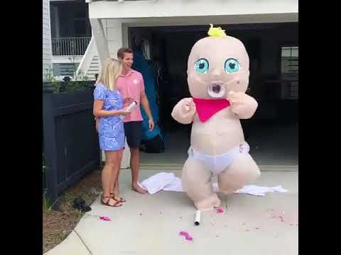 giant sized baby gender reveal