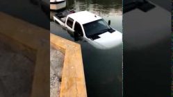 a truck floats