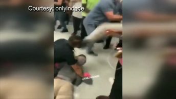 girl kicks officer in the face