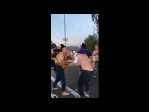 parents fight racist couple on s