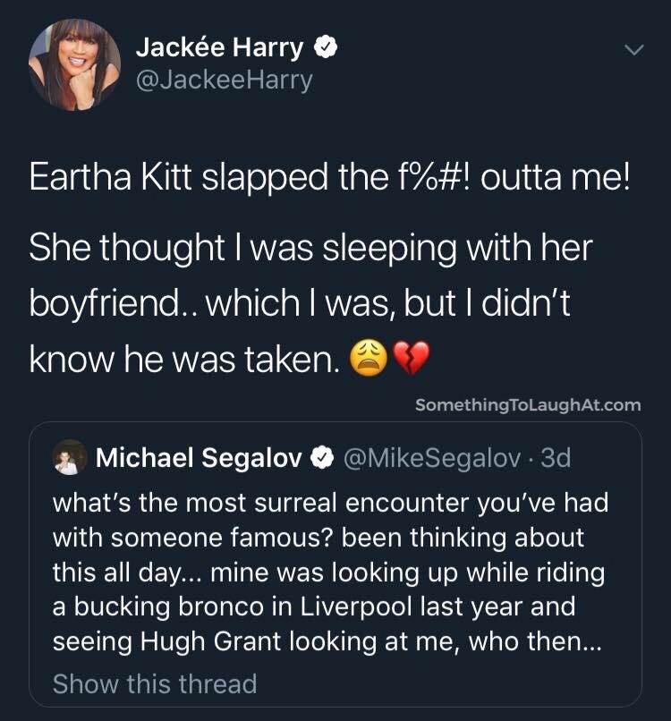 Eartha Kitt slapped Jackee Harry