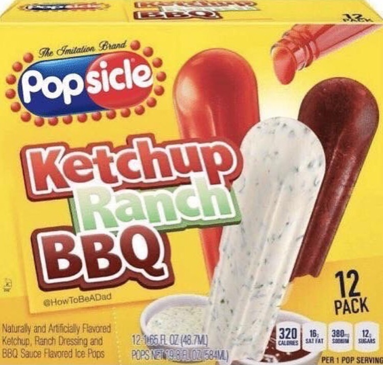 Dipping sauce popsicle flavor