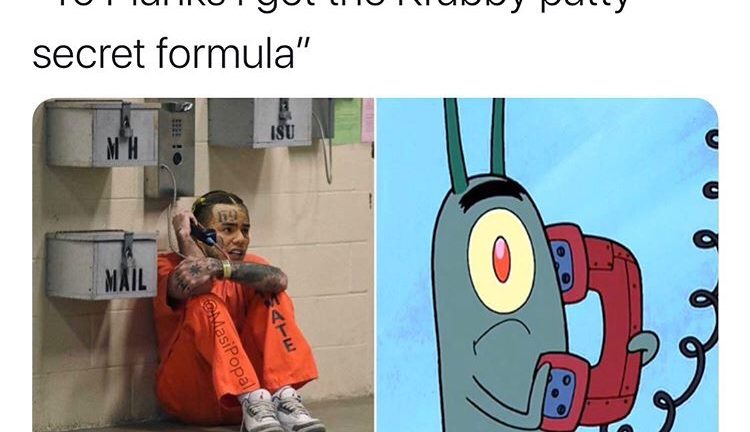 Tekashi69 krabby patty formula meme