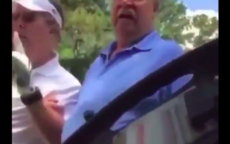 angry golfer fight