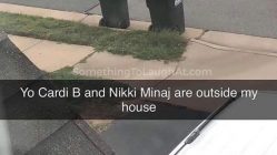 Nicki Minaj and Cardi B trash meme