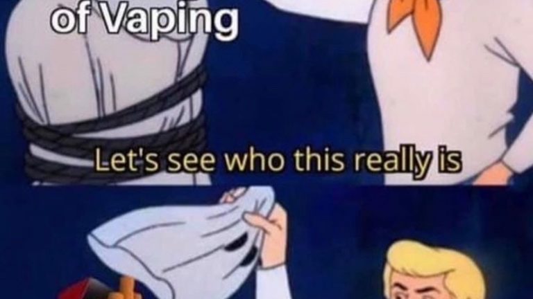 Vaping vs cigarettes meme