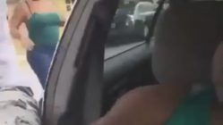 Cheating boyfriend gets thrown from car