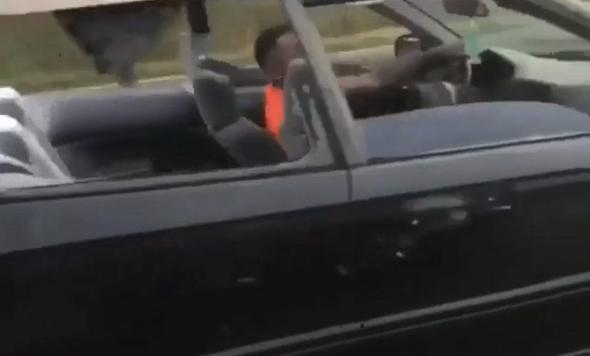 Guy rigs his own convertible car