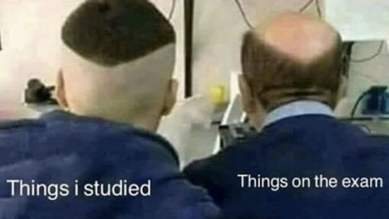 What I studied vs things on the test meme