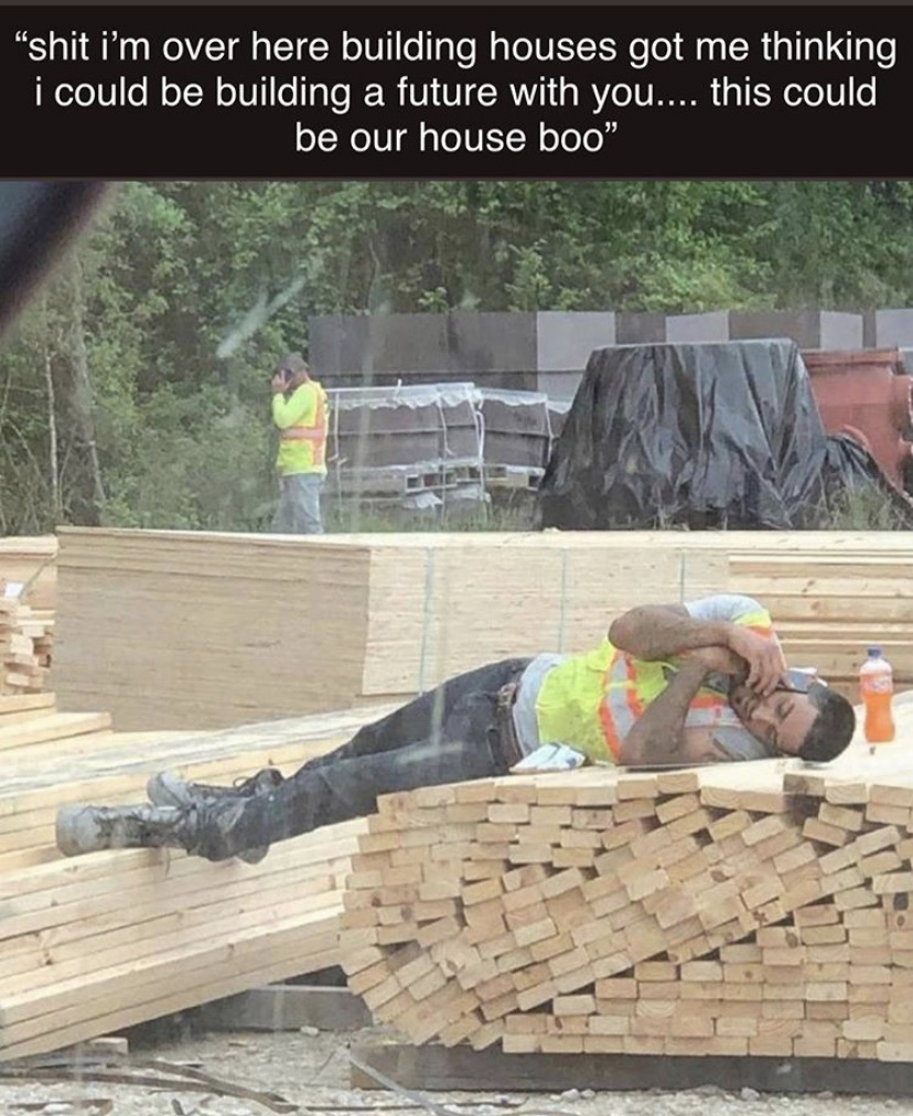 Could be building a future with you construction meme
