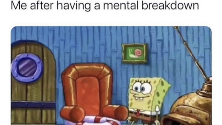spongebob ight imma head back mental breakdown meme