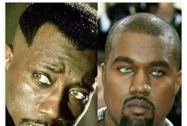 Kanye West looks like Blade's little brother butter knife meme