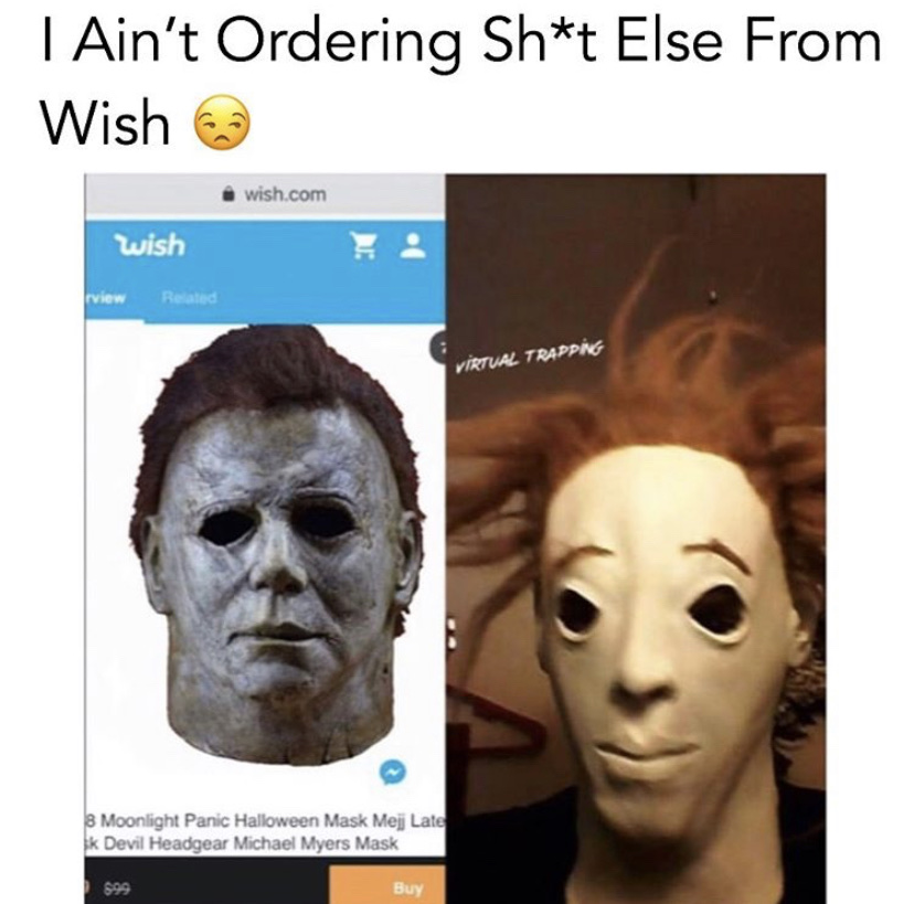 michael myers mask from wish