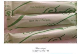 motivational quote from tampon text