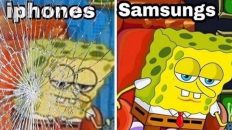 iphone vs samsung meme