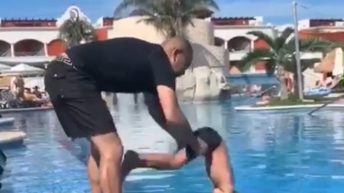 DJ envy teaches son to dive