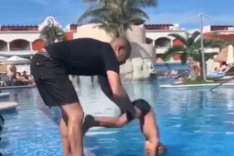 DJ envy teaches son to dive