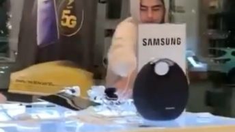 Man steals Samsung phones from Sprint