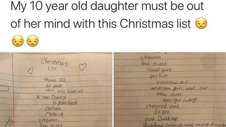 10 year old daughter Christmas list