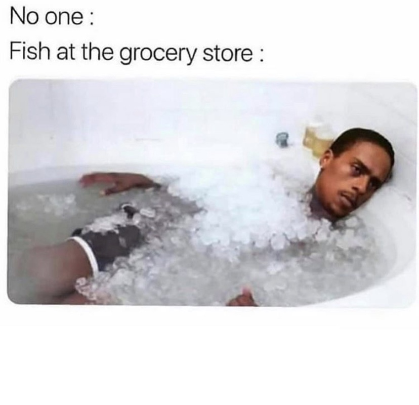 Fish in the grocery store meme
