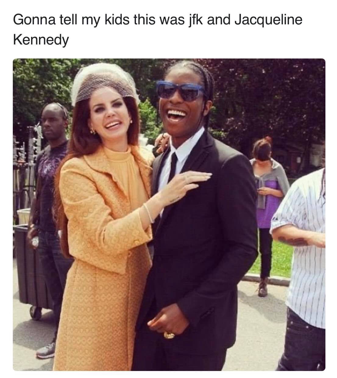 Imma tell my kids this JFK and Jacqueline Kennedy meme