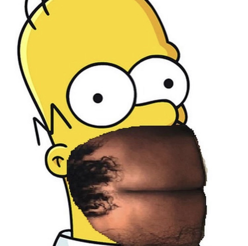 Homer Simpson Lizzo naked butt lips meme
