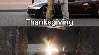 Thanksgiving VS Black Friday meme