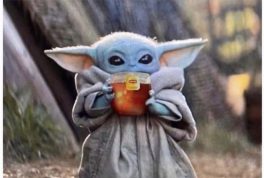 Me faking a stomach ache watching brother go to school baby yoda meme
