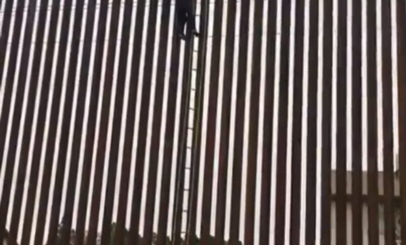 scaling the border wall