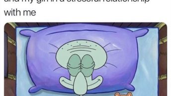 How I sleep at night Spongebob meme