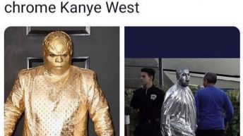 I want gold Cee lo Green & chrome Kanye West to fight