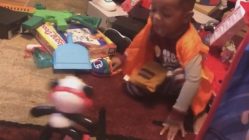 kid scared of toy