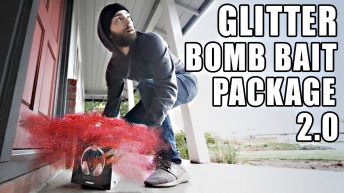 Glitter bomb for package thieves