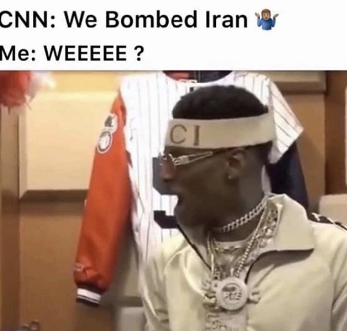 Soulja Boy we bombed Iran meme