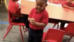 Boy says preschool prayer