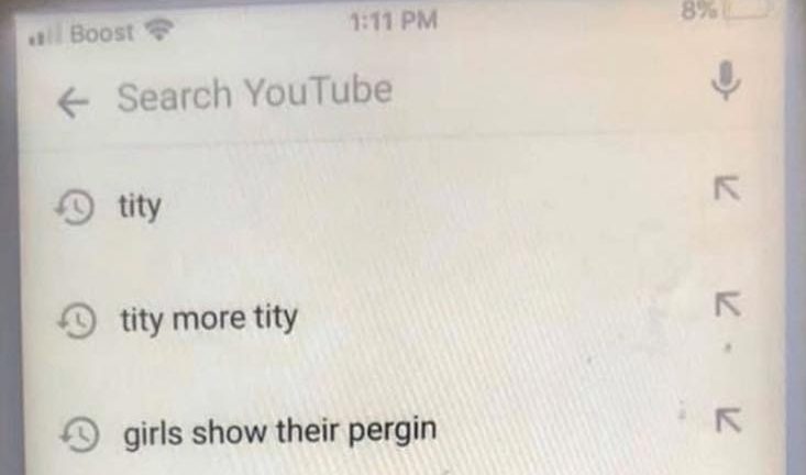 Kid search history for per china