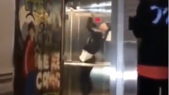 backflip in elevator fail
