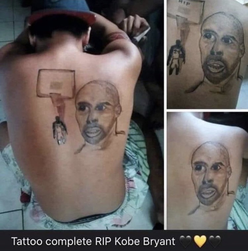 Bad tattoo of Kobe Bryant
