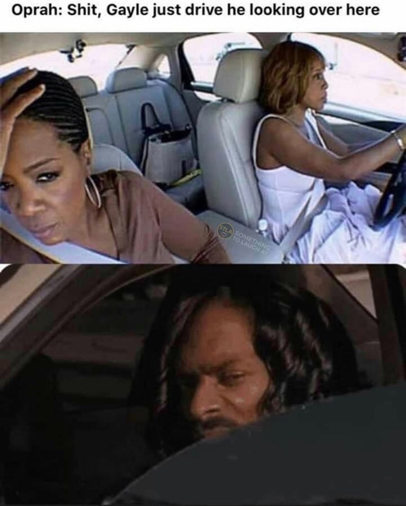 Gayle King, Oprah Winfrey, and Snoop Dogg Baby Boy meme