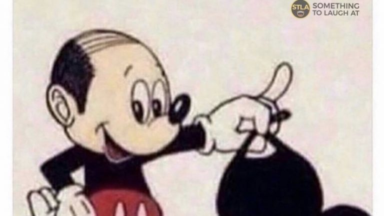 Mickey Mouse bald head meme