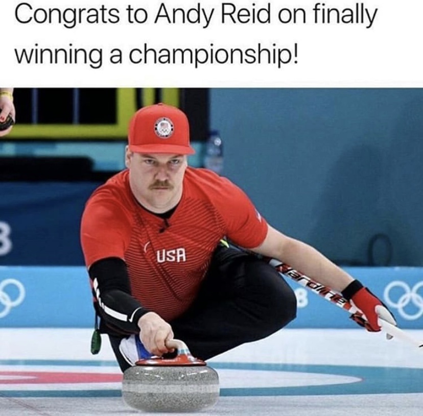 Congrats Andy Reid on finally winning a championship meme