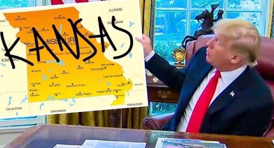 Donald Trump Kansas Missouri mistake