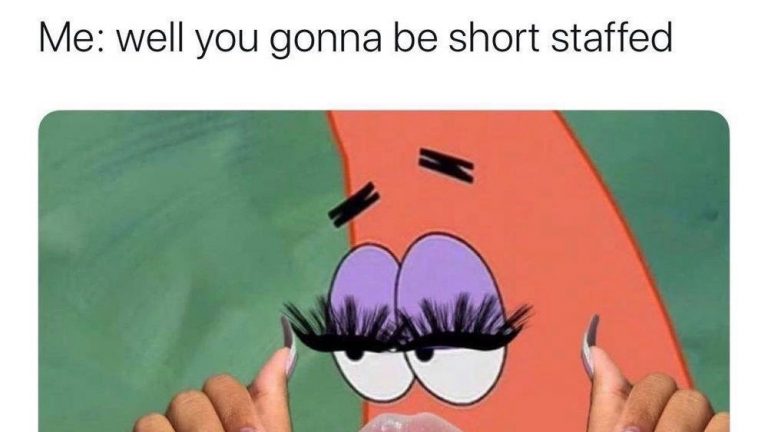 your time off request was denied Patrick Star Spongebob meme