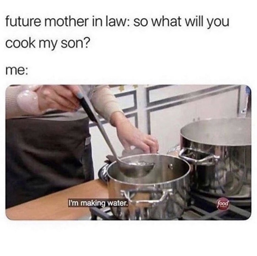 future mom so what will you cook my son