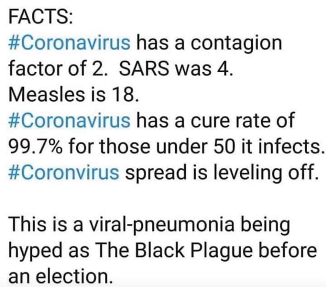 Facts about the corona virus